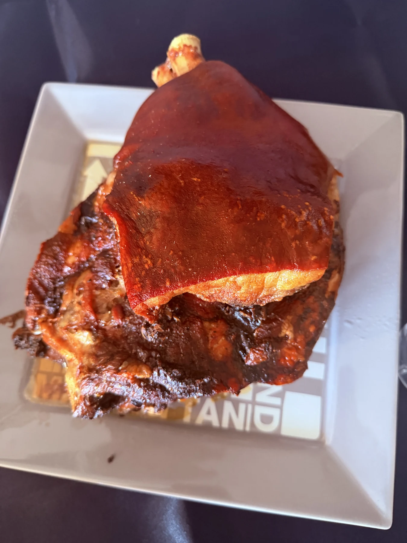 A plated cooked entrée