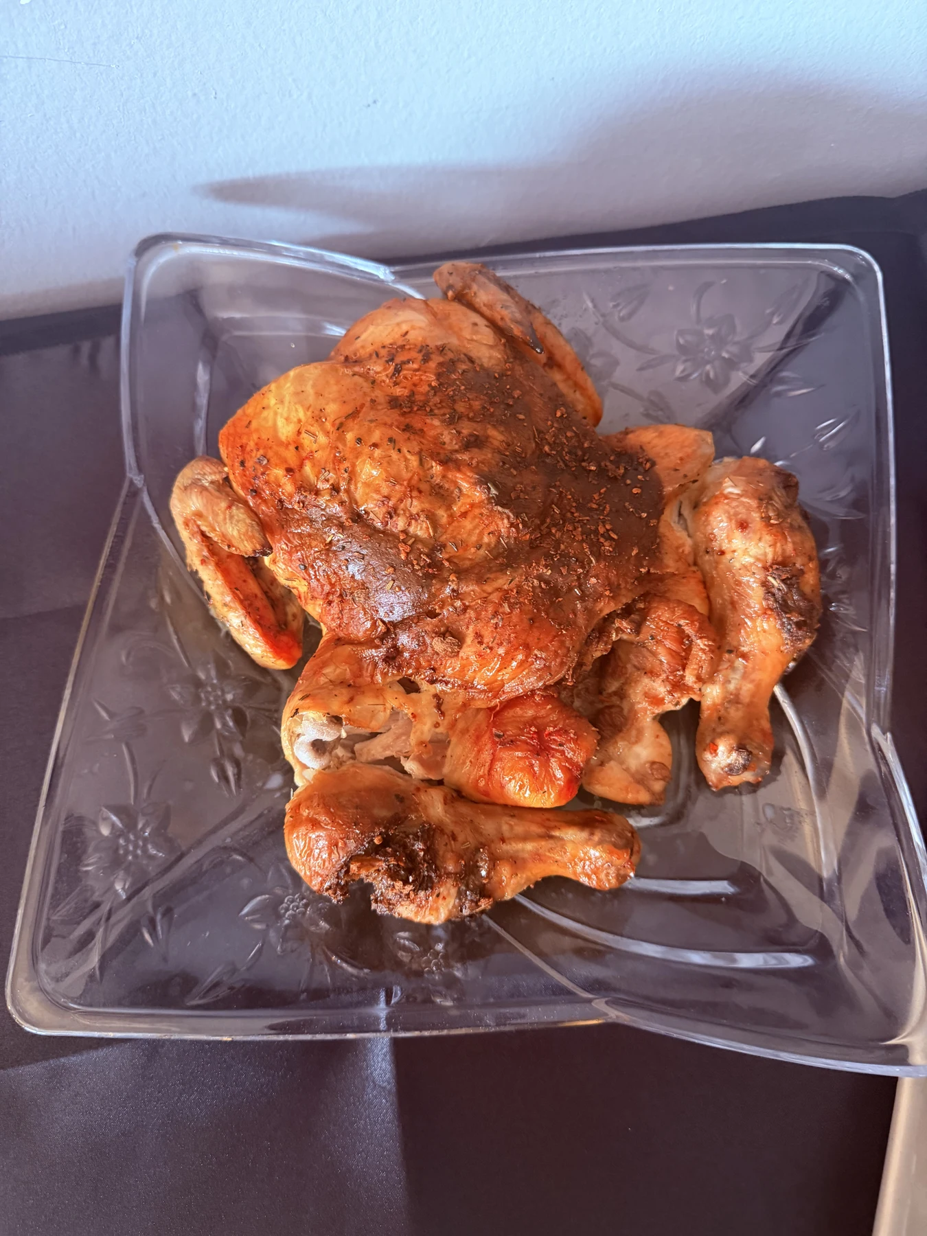 Whole roasted chicken