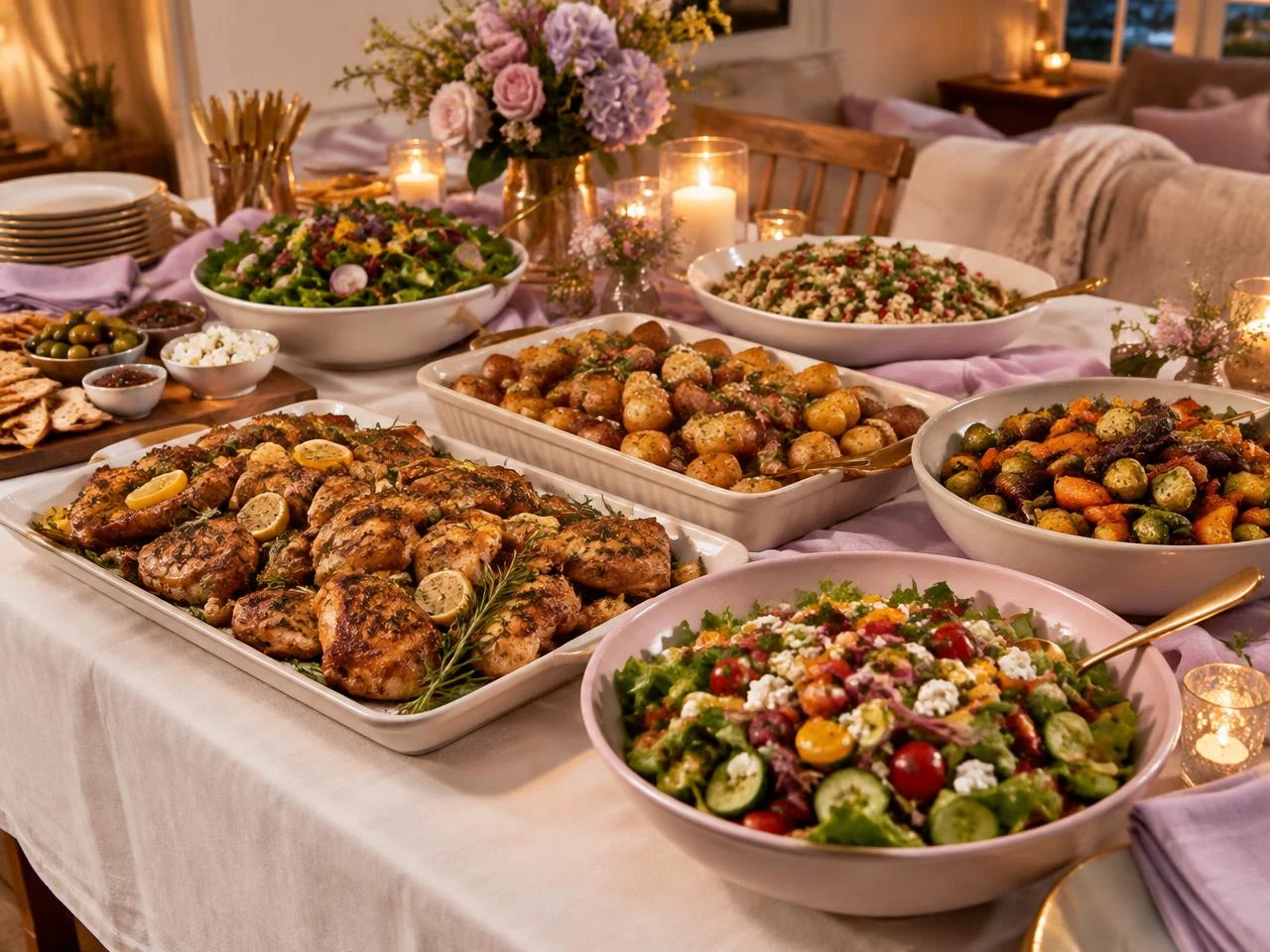 Home catering buffet inspiration